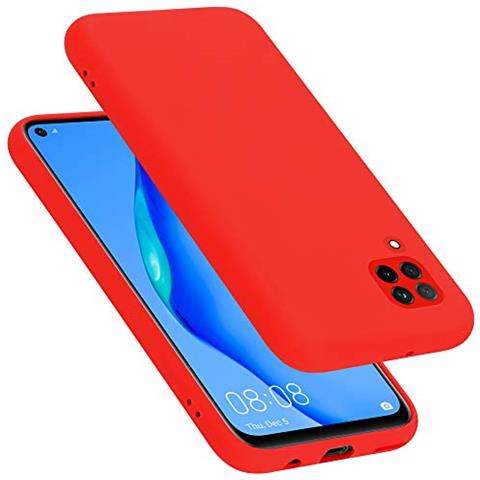 Custodia Compatibile Con Huawei P40 Lite / Nova 6 Se / Nova 7i In Liquid Rosso - Coperchio Protettivo In Silicone Tpu Flessibile - Foto 1