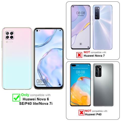 Custodia Compatibile Con Huawei P40 Lite / Nova 6 Se / Nova 7i In Liquid Rosso - Coperchio Protettivo In Silicone Tpu Flessibile - Foto 11