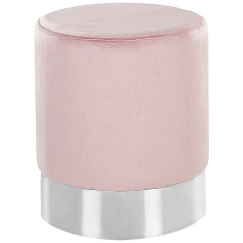 Pouf In Velluto Rosa Brigitte - Foto 14