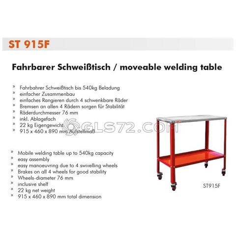 Carrello Tavolo Per Saldatura Saldare Con Ruote Holzmann St915f - Foto 7