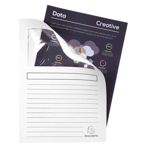 Cartelline Con Finestra Forever® A4 Cartoncino 120 G / m² Bianco Conf. Da 100 - 50110e - Foto 1