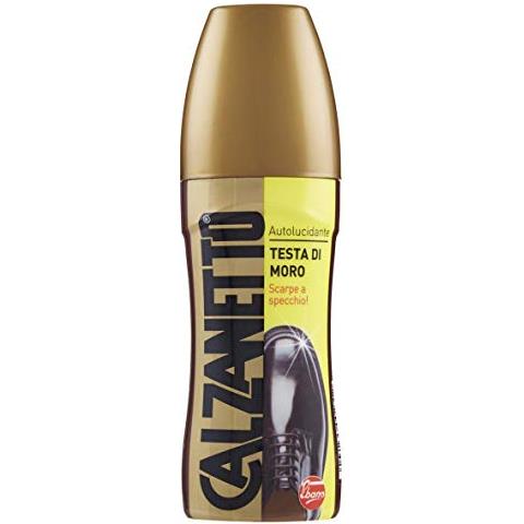 , Trattamento Liquido Autolucidante Per Calzature In Pelle, Flacone Con Applicatore In Spugna, Lucida, Facile E Veloce, Colore Testa Di Moro - Foto 2
