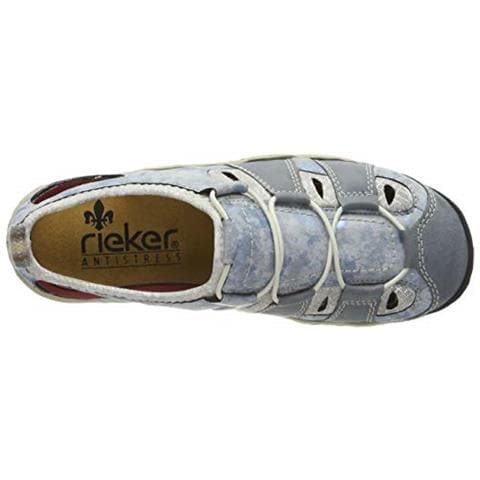 L0561-12, Scarpe Da Ginnastica Basse Donna, Blu (adriatico / Cielo / Silver Flower 12), 40 Ue - Foto 2