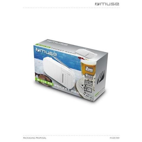 M-025 Rw Radio Portatile Fm / am Bianco - Foto 2