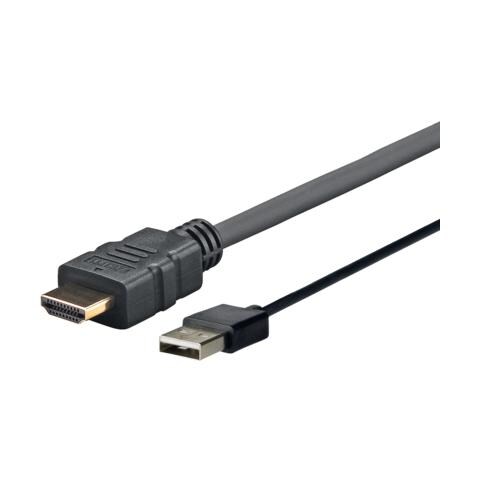 PROHDMIUSB2, HDMI, USB A, Maschio, Maschio, Nero - Foto 1