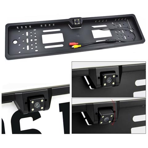 Portatarga Telecamera Retromarcia Auto Retrocamera 4 Led Infrarossi Da Targa - Foto 4