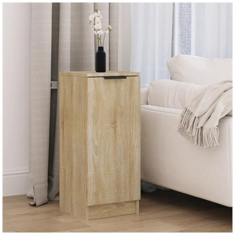 Credenza Rovere Sonoma 30x30x70 Cm In Legno Multistrato - Foto 8
