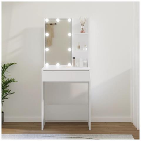 Toeletta Con Led Bianca 60x40x140 Cm - Foto 16