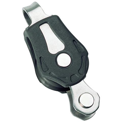 Serie 0 -bozzello Singolo Con Occhio Fisso Ed Arricavo, Cima Maxmm. 5, Max Carico Di Lavoro Kg. 275, Carico Di Rottura Kg. 550, Dimensioni Puleggia Mm. 20 X 8, Lunghezza Mm. 52.2 - Foto 1