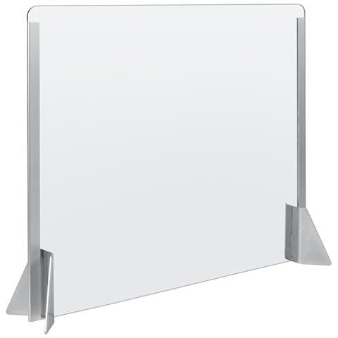 Schermo Protettivo Parafiato Senza Feritoia Per Banconi E Scrivanie - 660x560 Mm - Foto 4