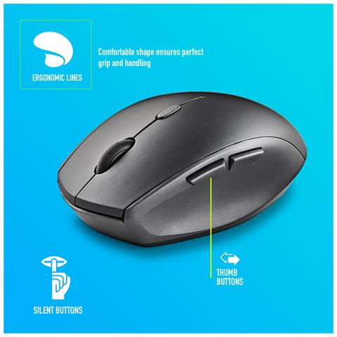 BEE mouse Mano destra RF Wireless Ottico 1600 DPI - Foto 2