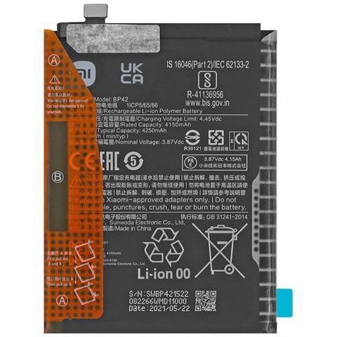 Batteria Interna Mi 11 Lite 4250mah Originale Bp42, Nero - Foto 1