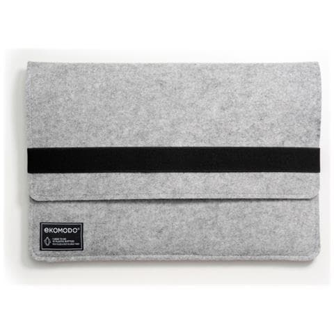 HR-003 borsa per laptop 33 cm (13") Cover Nero, Grigio - Foto 1