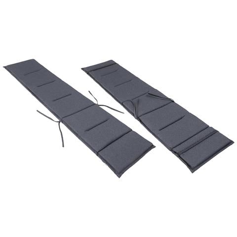 Cuscino Per Lettino Da Giardino, Facile Da Montare, Fodera Per Cuscino Per Lettino Da Giardino, Cuscino Per Sedia A Sdraio - Lunghezza 182 Cm, Larghezza 42 Cm - Marittimo - Foto 8