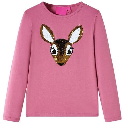 Maglietta Da Bambina Maniche Lunghe Lampone 140 - Foto 1