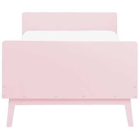 Letto Singolo Legno Rosa Pastello 90 X 200 Cm Bonnac - Foto 2