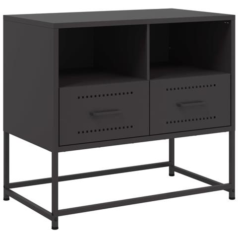 Mobile Tv Nero 68x39x60,5 Cm In Acciaio - Foto 1