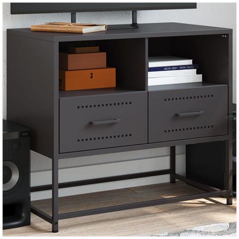 Mobile Tv Nero 68x39x60,5 Cm In Acciaio - Foto 10