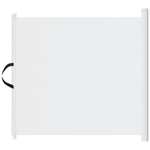 Cancelletto Retrattile Per Animali Domestici Bianco 102,5x125cm - Foto 2