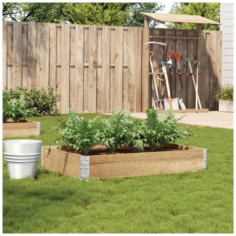 Fioriera Da Giardino 100x50 Cm In Legno Massello Di Pino - Foto 1