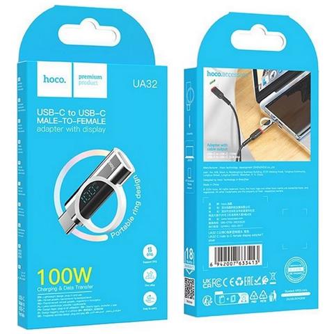 Adattatore Misuratore Potenza Ua17 Type C - Usb-c Maschio Femmina Fino A 100w Per Smartphone - Foto 3