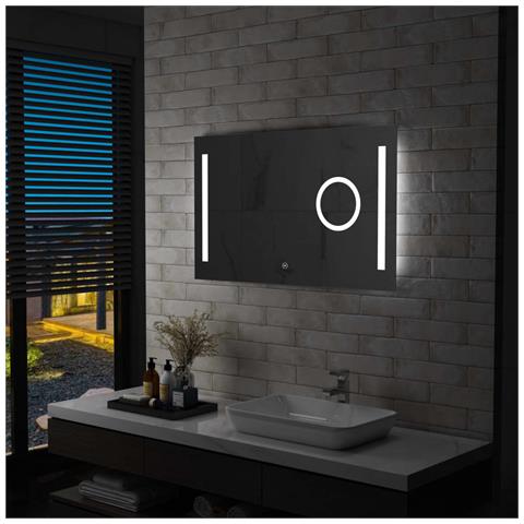 Lusso Casadino -  Specchio Led Da Bagno Con Sensore Tattile 100x60 Cm - Foto 8