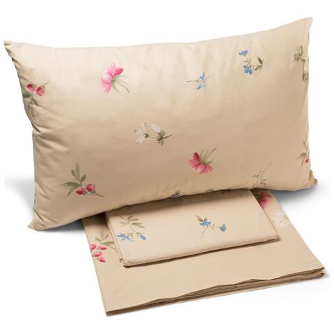 Completo Lenzuola Floral In Cotone Colore Bianco Misura Singolo - Foto 2