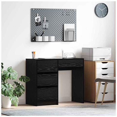 Scrivania in Quercia Nera Quercia nera Truciolare, laminato - Foto 2