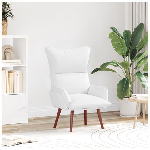 Poltrona Relax in Ecopelle Bianca - Foto 2