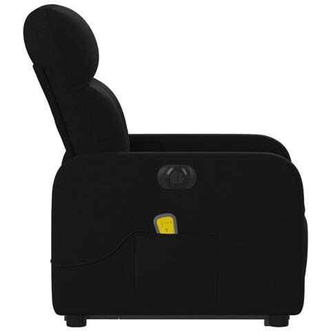 Poltrona Alzapersona Massaggiante Elettrica Nera in Tessuto - Foto 9