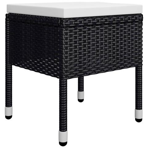 Set Mobili da Pranzo per Giardino 5 pz Nero - Foto 9