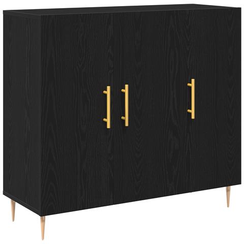 Mobile Nero Rovere 90x34x80 cm in Legno - Foto 1