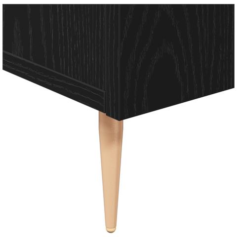 Mobile Nero Rovere 90x34x80 cm in Legno - Foto 9