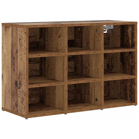Scarpiera Legno vecchio 77.5 x 30 x 51 cm Legno multistrato - Foto 1