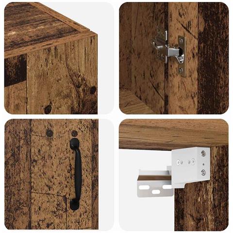 Armadio pensile Legno vecchio 69.5 x 34 x 90 cm - Foto 9