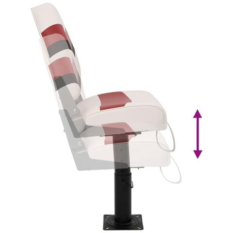 Set Sedile da Barca Pieghevole 4 pz con Schienale Alto - Foto 9