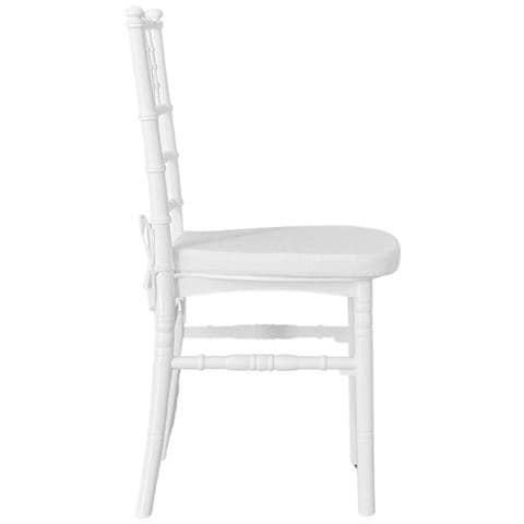 Sedia Chiavarina In Polipropilene Bianco Monoblocco Con Cuscino Antiscivolo - Foto 2