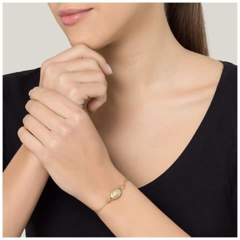 Bracciale In Oro E Resina Di Palissandro Color Oro - Foto 2