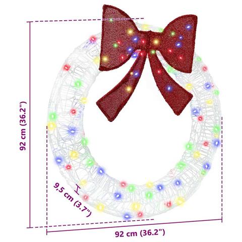 Ghirlanda con 80 LED Multicolore 90 cm Acrilico - Foto 7