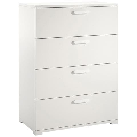 Salimbene - Cassettiera 4 Cassetti, 70x39x98h Cm Bianco - Foto 1