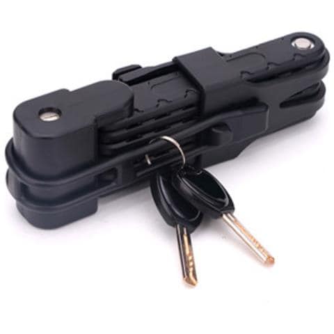 Antifurto Pieghevole A Sei Sezioni: Alta Sicurezza, Compatto E Portatile Black - Foto 1