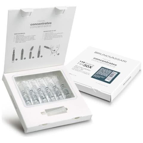 Impostare,, Ha50x, Acido Ialuronico, Idra-nutriente, Siero Trattamento In Fiale, Per Il Viso, Per Le Donne, 6 Pz, 2 Ml - Foto 1