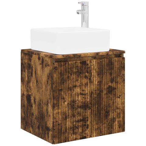 Mobile Lavabo da Parete Rovere Fumo 49,5 x 41 x 63 cm - Foto 1