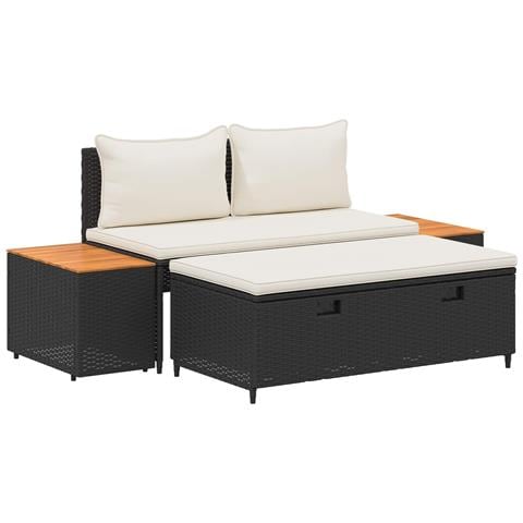 Set di divani da esterno 4 -Seater 4 pcs 55 x 30 x 39 cm - Foto 1