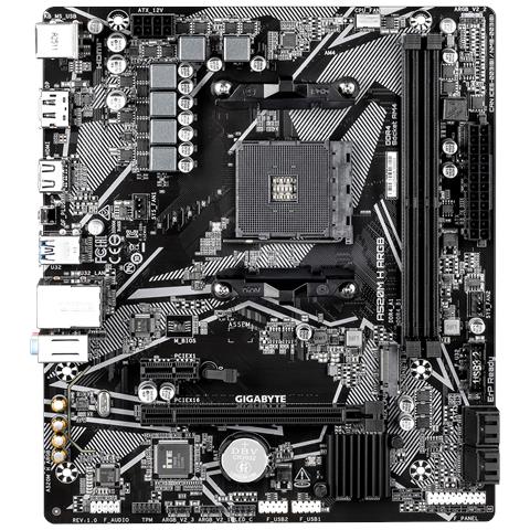 A520M H ARGB Scheda Madre - Supporta CPU AMD Ryzen Serie 5000, fino a 5100 MHz DDR4 (OC), M. 2 PCIe 3.0 x4, LAN 1 GbE, USB 3.2 Gen 1 - Foto 4