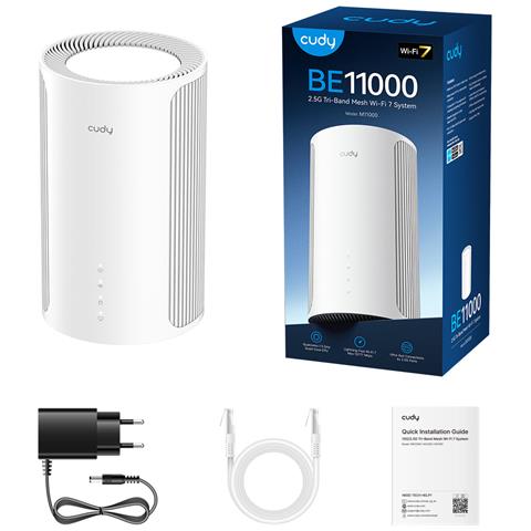 M11000 Tri-band (2,4 GHz / 5 GHz / 6 GHz) Wi-Fi 7 (802.11be) Bianco 4 Interno - Foto 2