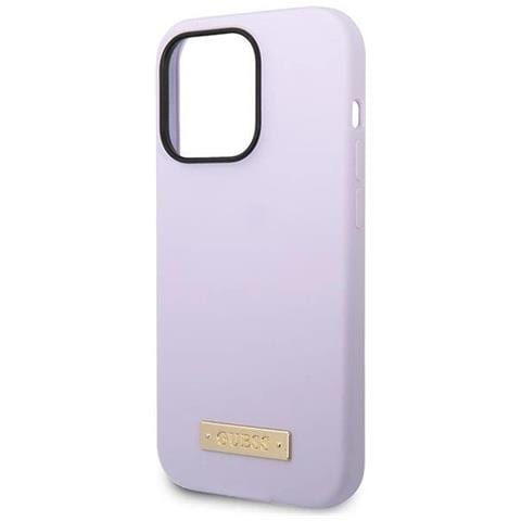 Custodia Guess In Silicone Con Logo Magsafe Per Iphone 14 Pro - Viola - Foto 1