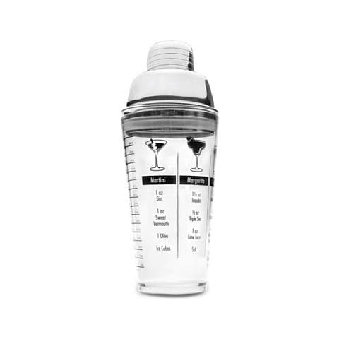 62388 - Shaker per cocktail in acrilico con coperchio in acciaio inox da 0,30 litri - Foto 1