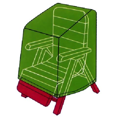 Telo di copertura per sedie da giardino cover colore verde cm 89x76x107 - Foto 2