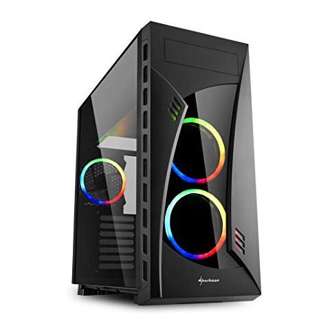 Case Night Shark Middle Tower ATX / EATX / Micro-ATX / Mini-ITX 2 Porte USB 3.0 Colore Nero / RGB (Finestrato) - Foto 1